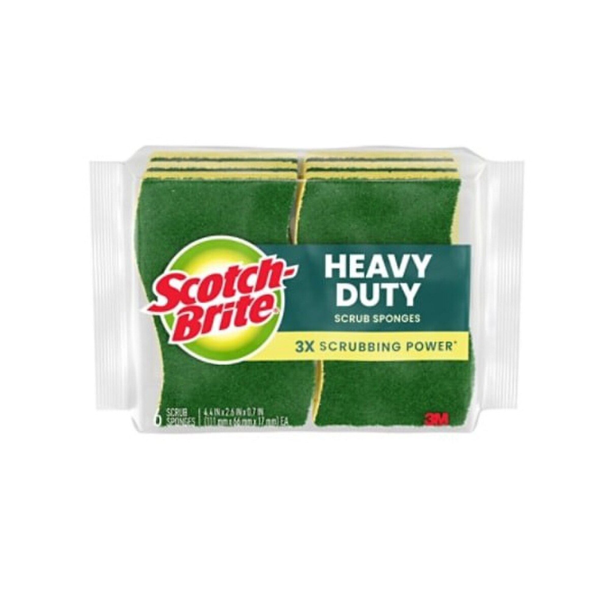 Scotchbrite Heavy Duty Scrub Sponge 6 PK